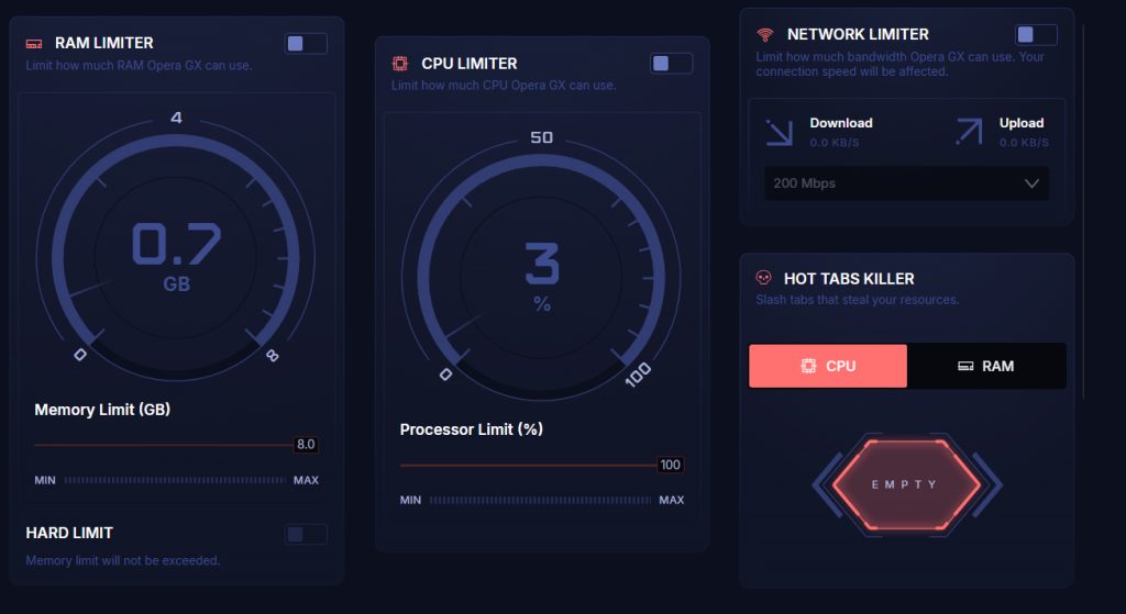 Opera GX Features