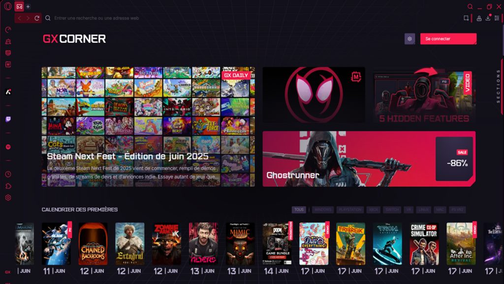 The browser built for gamers: how Opera GX saves your system resources